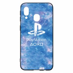 Чохол для Samsung A40 Playstation on tai dai background - PrintSalon