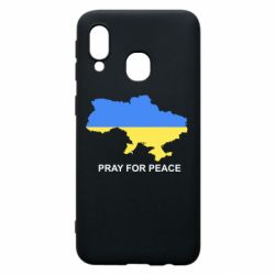 Чехол для Samsung A40 Pray for peace - PrintSalon