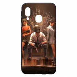 Чехол для Samsung A40 Pubg on the throne - PrintSalon