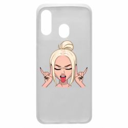 Чехол для Samsung A40 Punk Girl - PrintSalon