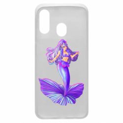 Чехол для Samsung A40 Purple Mermaid Barbie - PrintSalon