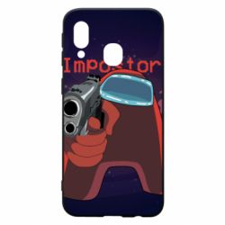 Чохол для Samsung A40 Red With A Gun - PrintSalon