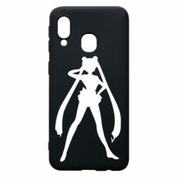 Чохол для Samsung A40 Sailor Moon silhouette - PrintSalon