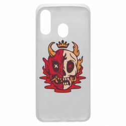 Чехол для Samsung A40 Skull face - PrintSalon