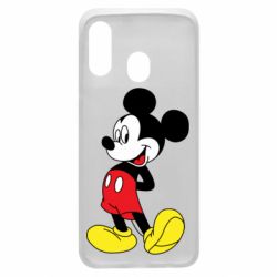 Чехол для Samsung A40 Smiling Mickey - PrintSalon