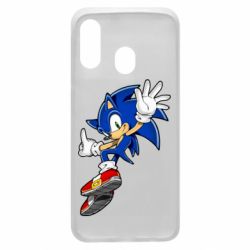 Чехол для Samsung A40 Sonic and the jump - PrintSalon