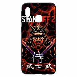 Чехол для Samsung A40 Standoff Samurai And Fire - PrintSalon
