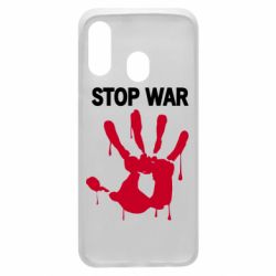 Чехол для Samsung A40 Stop War - PrintSalon