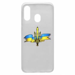 Чехол для Samsung A40 Украина трезубец - PrintSalon