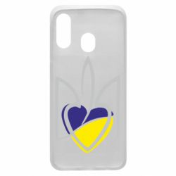 Чехол для Samsung A40 Ukrainian heart - PrintSalon