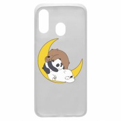 Чехол для Samsung A40 We bare bears sleep - PrintSalon
