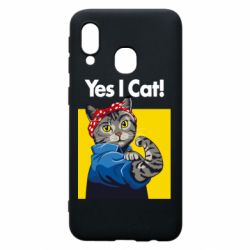 Чехол для Samsung A40 Yes I Cat - PrintSalon