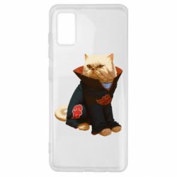 Чехол для Samsung A41 Akatsuki angry cat - PrintSalon