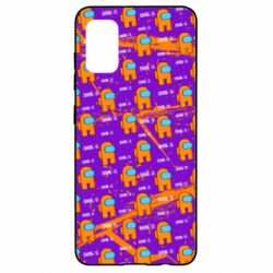 Чехол для Samsung A41 Among Us and grunge background - PrintSalon