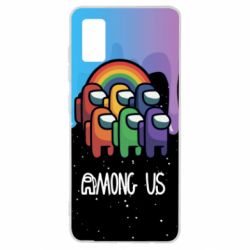 Чехол для Samsung A41 Among Us art paints - PrintSalon