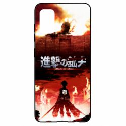 Чехол для Samsung A41 Attack of the Titans - PrintSalon