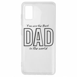 Чохол для Samsung A41 Best dad text - PrintSalon