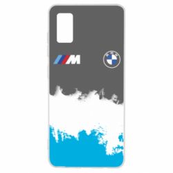 Чехол для Samsung A41 BMW logo and gray background - PrintSalon