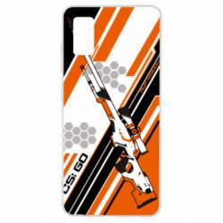 Чехол для Samsung A41 CS: GO AWP Asiimov Skin