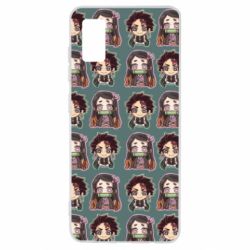 Чехол для Samsung A41 Cute Tanjiro with Nezuko