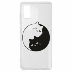 Чехол для Samsung A41 Cute yin yang cats - PrintSalon