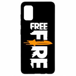 Чохол для Samsung A41 Free Fire vertical logo - PrintSalon