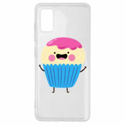Чехол для Samsung A41 Funny cupcake with smile - PrintSalon