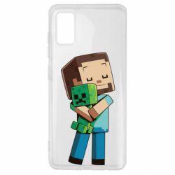Чехол для Samsung A41 Heroes from Minecraft