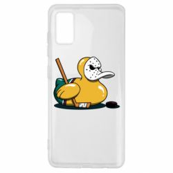 Чехол для Samsung A41 Hockey duck - PrintSalon