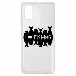 Чехол для Samsung A41 I Love Fishing