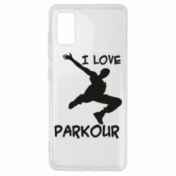 Чехол для Samsung A41 I love parkour - PrintSalon