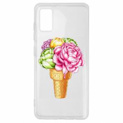 Чехол для Samsung A41 Ice cream flowers - PrintSalon