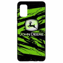 Чохол для Samsung A41 John Deere and green background - PrintSalon