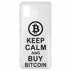Чехол для Samsung A41 Keep calm and by bitcoin - PrintSalon