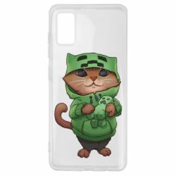 Чехол для Samsung A41 Кот Майнкрафт - PrintSalon