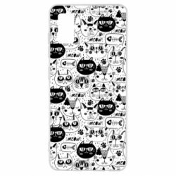 Чохол для Samsung A41 Коти патерн - PrintSalon