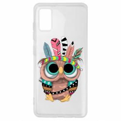 Чехол для Samsung A41 Little owl with feathers - PrintSalon