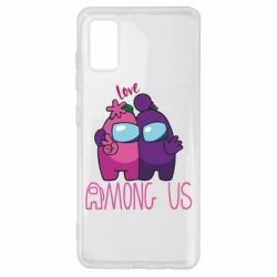 Чехол для Samsung A41 Love is Among Us - PrintSalon