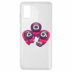 Чехол для Samsung A41 Милые солдаты из игры в кальмара-PrintSalon Чехол для Samsung A41 Милые солдаты из игры в кальмара