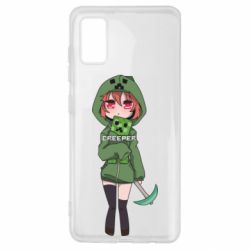 Чехол для Samsung A41 Minecraft anime - PrintSalon