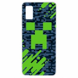 Чехол для Samsung A41 Minecraft Creeper