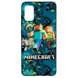 Чохол для Samsung A41 Minecraft Steve Alex And Dog - PrintSalon