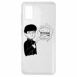 Чехол для Samsung A41 Моб Психо и гамбургер