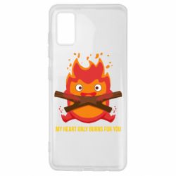 Чехол для Samsung A41 MY HEART ONLY  BURNS FOR YOU - PrintSalon