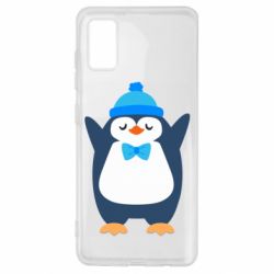 Чехол для Samsung A41 Penguin in a hat - PrintSalon