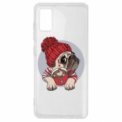 Чехол для Samsung A41 Pug And Coffee - PrintSalon