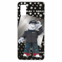 Чохол для Samsung A41 Roblox And Metal Logo - PrintSalon