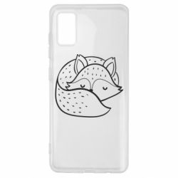 Чехол для Samsung A41 Sleeping fox - PrintSalon
