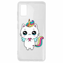Чехол для Samsung A41 The cat is unicorn - PrintSalon