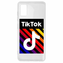 Чехол для Samsung A41 Tik Tok Colorful Logo - PrintSalon